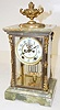 Ansonia "Cosmo" Onyx Crystal Regulator Clock