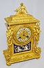 Vincente and Cie Bronze and Porcelain Figural Clock