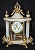 Ornate Gilbert Onyx Crystal Regulator Clock