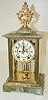 Ansonia Chamberlain Onyx Crystal Regulator Clock
