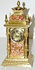 Lenzkirch Miniature Copper and Brass Shelf Clock