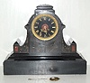 French Marti Slate and Marble Mantle Clock