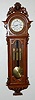 Antique Carved 3wt Sonnerie Vienna Clock w/ Lion