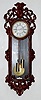Overcarved 2 Weight Gustav Becker Vienna Clock