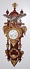 Rare! Antique Cockatiel Wall Clock