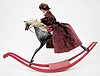 Folk Art Carved Horse and Doll Automata