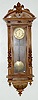 Carved and Engraved 3 Weight Vienna Regulator Clock