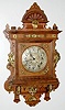 Lenzkirch Type Wood and Bronze Wall Clock