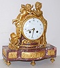Tiffany Empire Marble and Bronze Mantle Clock