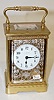 Ornate French Repeater Carriage Clock