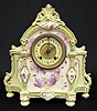 Antique Ansonia Royal Bonn "Wyandotte" China Clock