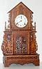 German Fretwork Shelf Clock