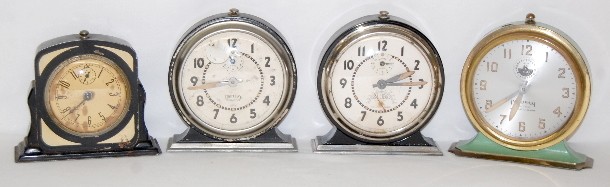 4 Metal Alarm Clocks: Ingraham and Gilbert — Antique Clocks Price Guide