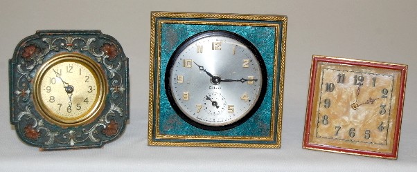 National, Gilbert and Mayer Dresser Clocks — Antique Clocks Price Guide