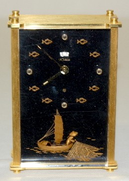 Le Coultre Oriental Fishing Clock — Antique Clocks Price Guide