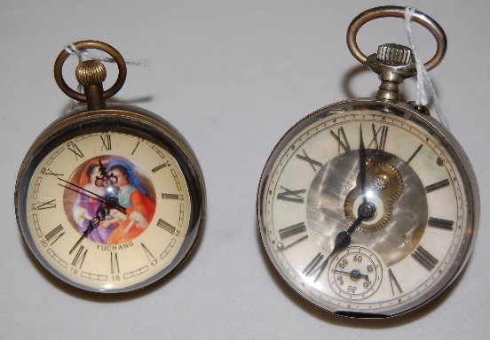 2 Paperweight Desk Clocks — Antique Clocks Price Guide