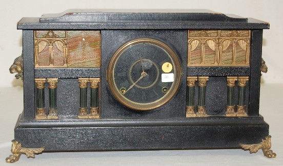 Ingraham "Palace" Enameled Wood Case Clock — Antique Clocks Price Guide