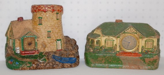 2 Sirocco Wood Clocks: Cottage and Castle — Antique Clocks Price Guide