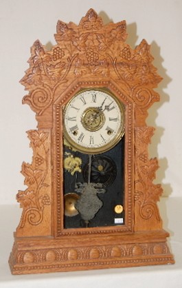 Oak Gilbert "Concord" 8 Day Kitchen Clock — Antique Clocks Price Guide
