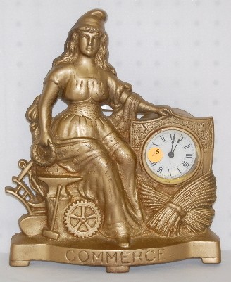 Commerce Iron Front Clock — Antique Clocks Price Guide