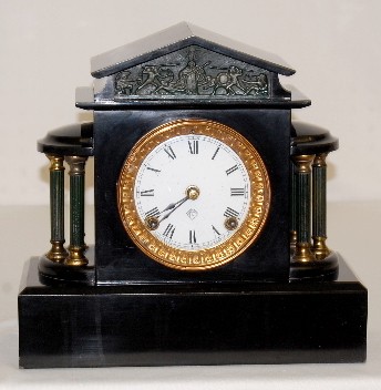 Ansonia "Ormonde" Enameled Iron Case Clock — Antique Clocks Price Guide