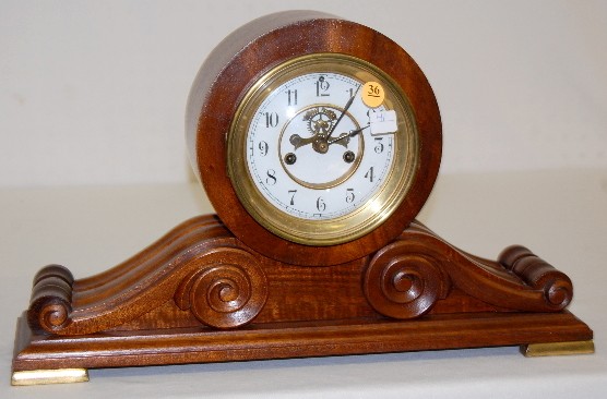 Waterbury "Kent" Scroll Case Mantel Clock — Antique Clocks Price Guide