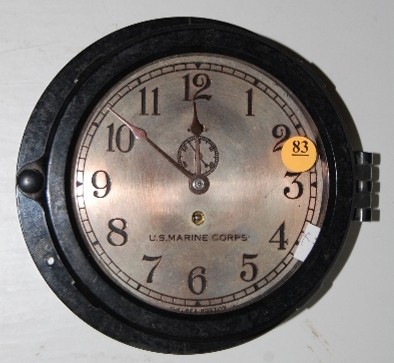 Chelsea U.S. Marine Corps. TO Ships Clock — Antique Clocks Price Guide