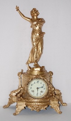 Ansonia "Olympia & Castanet Player" Statue Clock — Antique Clocks Price Guide