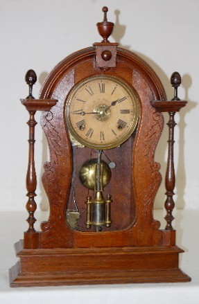 E.N. Welch Walnut T & S Parlor Clock — Antique Clocks Price Guide