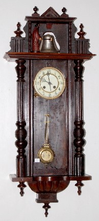 Monk Bell Striking Carved RA Clock — Antique Clocks Price Guide
