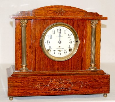 Seth Thomas Sonora Red Adamantine Mantel Clock — Antique Clocks Price Guide