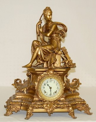 Ansonia Undine and Huntress Statue Clock — Antique Clocks Price Guide
