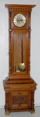 1 Weight Signed Standing Vienna Tall Case Clock — Antique Clocks Price Guide