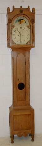 Early Primitive 2 Weight Tall Case Clock — Antique Clocks Price Guide
