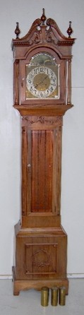 3 Weight Tall Case Striking Clock w/Moon Phase — Antique Clocks Price Guide