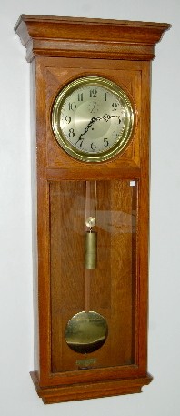 Antique Oak 1 Weight Wall Regulator Clock — Antique Clocks Price Guide