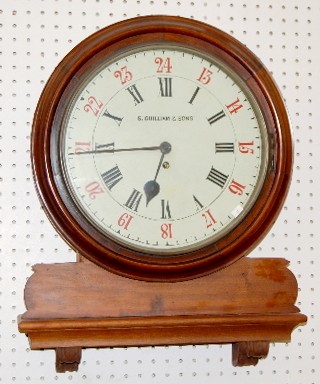 S. Guilliam & Sons Single Fusee Wall Clock — Antique Clocks Price Guide