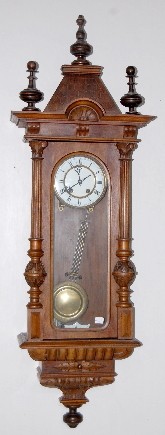 Austrian Carved RA Regulator Clock — Antique Clocks Price Guide