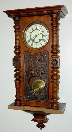 Muller & Co. Dolphin Carved German Wall Clock — Antique Clocks Price Guide