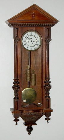 2 Wt. Carved Vienna Regulator Clock — Antique Clocks Price Guide