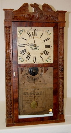 Boardman & Wells Wood Works Shelf Clock — Antique Clocks Price Guide