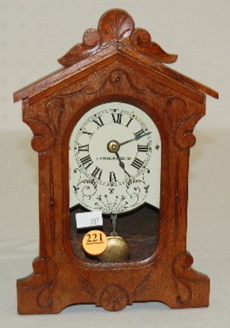 F. Kroeber Clock Co. Miniature Shelf Clock — Antique Clocks Price Guide