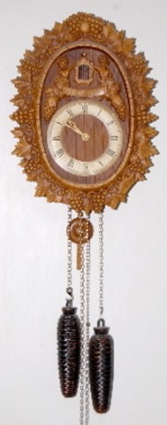 2 Weight Cuckoo Style Hanging Clock — Antique Clocks Price Guide