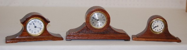 3 Tambour Style Dresser Clocks — Antique Clocks Price Guide