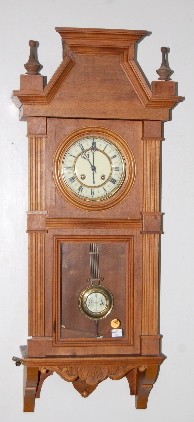 Andreas Peter, German Carved RA Wall Clock — Antique Clocks Price Guide