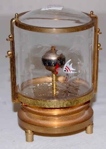 Animated Novelty Aquarium Rotary Dial Clock — Antique Clocks Price Guide