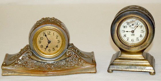 U.S.A. & Jennings Bros. Metal Novelty Clocks — Antique Clocks Price Guide