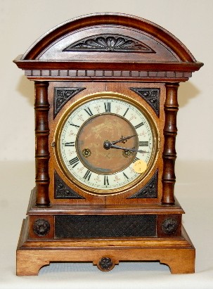 German H.A.C. Wood Cabinet Clock — Antique Clocks Price Guide