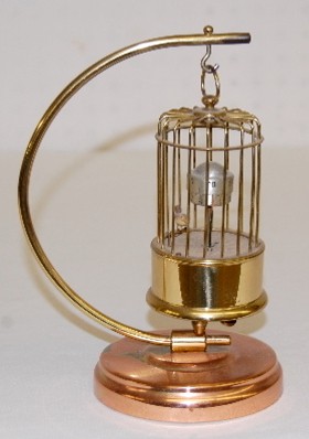 J. Kaiser Animated Bird in Cage Clock — Antique Clocks Price Guide