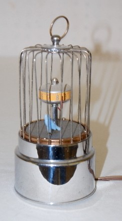 U.S.A. Animated Electric Bird in Cage Clock — Antique Clocks Price Guide